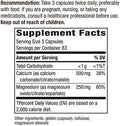 Nature'S Way Calcium & Magnesium Mineral Complex, Supports Bone Health & Muscle Function, 750 Mg Per 3-Capsule Serving, 250 Capsules (Packaging May Vary)