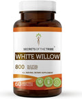 Secrets Of The Tribe White Willow Capsules 800 mg White Willow (Salix Alba) Dried Bark, Pain Relief Supplement (60 Capsules)