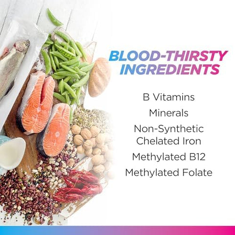 Livingood Daily Iron Supplement For Women & Men Blood Support Formula With Chelated Iron Methylated B12 Vitamin C Zinc & Folate Vegan Non Gmo Gluten Allergen 30 Capsules