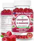 Lunakai Cranberry Gummies For Women 1500Mg (50 1 Extract) With D-Mannose 200Mg - Daily Cranberry Supplement For Urinary Tract Health & Bladder Support Non-Gmo Made In Australia 60Ct