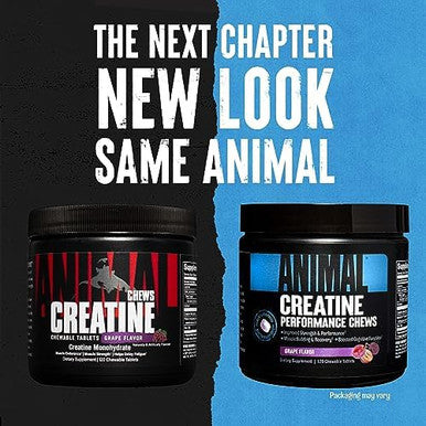 Animal Omega Omega 3 & 6 Supplement With Creatine Chews Tablets Enhanced With Astragin 30 Day Pack