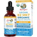 Maryruth'S Maryruth S Usda Organic Vitamin K2 Mk7 Liquid Drops For Adults & Kids Sourced From Natto Menaquinone- 7 Vegan K2 Vitamin For Bone Health & Calcium Absorption 1Oz Up To 90 Servings
