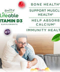 Lifeable Vitamin D Gummies For Adults 5000 Iu Great Tasting D3 Vitamin Immune Support And Healthy Bones Vitamin D Supplement For Men Women 90 Gummies Lifeable