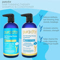 Pura D'Or Hair Thinning Therapy Biotin Shampoo And Conditioner Set Clinically Tested Effective Results Hair Thickening Products For Women & Men Natural Routine Color Safe 16Oz X2
