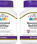 21St Century Resveratrol Red Wine Extract Capsules 90Count