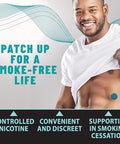Tolevita Antismoke Herbal Patches Circle Shape 21Mg Teal Quit And Help Reduce Cravingsherbal Stop Aid For A Healthier Lifestyle 30 Patches