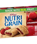Kellogg's Nutri-Grain, Strawberry Cereal Bars, 295g/10.4oz., 8ct, (Imported from Canada}