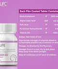 Inlife Vitamin B12 (Methylcobalamin) 1500Mcg Supplement With Ala (Alpha Lipoic Acid) Folic Acid Vitamin D3 Nervous System & Brain Supplement For Memory Focus And Energy 60 Count (Pack Of 2)