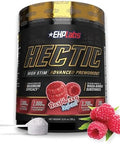 Ehp Labs Hectic Preworkout High Stim Advanced Pre Workout Powder For Max Performance Caffeine Beta Alanine Coconut Water Energy Pump Recovery & Hydration 40 Serves (White Gummy)