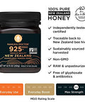 MANUKA DOCTOR - MGO 925+ and MGO 525+ Manuka Honey Monofloral Value Bundle, 100% Pure New Zealand Honey. Certified. Guaranteed. RAW. Non-GMO, 2 x 8.75oz Pots