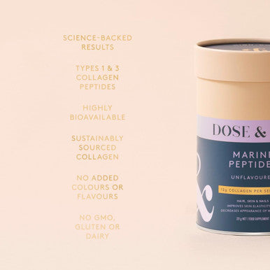 Dose & Co Marine Collagen Peptides Powder Unflavored 221g