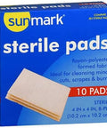 Sunmark Sterile Pads 10 Each By Sunmark