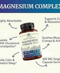 Vitamin D3 K2 5000 Iu (60Ct) & Magnesium Citrate 500 Mg (60Ct) Immune System Strong Bones Calm Relaxation Digestion & Muscle Support Nongmo