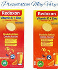 Redoxon Vitamin C + Zinc, Effervescent Tablets Of Vitamin C And Zinc, Helps Support Your Immune System, Orange Flavor, 20 Effervescent Tablets, 2.82 Oz, Box