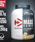 Dymatize Super Mass Gainer Protein Powder 52G Protein 1280 Calories 6 Pound Gourmet Vanilla & Rich Chocolate (Pack Of 2)