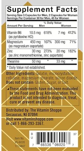 True Athlete Zma With Theanine â€“ Supports Muscle Recovery Strength & Sleep â€“ Zinc Magnesium Vitamin B6 & Theanine Formula For Relaxation & Performance (90 Capsules)