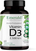 EMERALD LABS Vitamin D3 2500 IUs Supports Bone Teeth Muscle Heart and Immune Health Premium Dietary Supplement 60 Vegetable Capsules (60Day Supply)