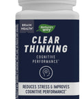 Natures Way Clear Thinking Nootropic, Brain Health*, Cognitive Performance*, with Ashwagandha, 40 Capsules
