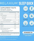 Relaxium Sleepquick Gummies Sleep Aid + Gut Health & Immune Support 5 Mg Melatonin Vitamin D3 + Prebiotic & Probiotic Blend Gluten & Drug Lemon Flavor 60 Gummies