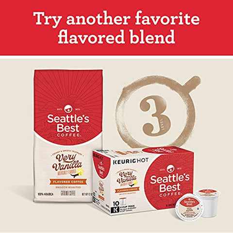 SeattleÃƒÂ¢Ã¢â€šÂ¬Ã¢â€žÂ¢s Best Coffee K-Cups, Toasted Hazelnut - Smooth Roasted Flavored Ground Coffee, 10 K-Cup Pods/Pack (Pack of 3)