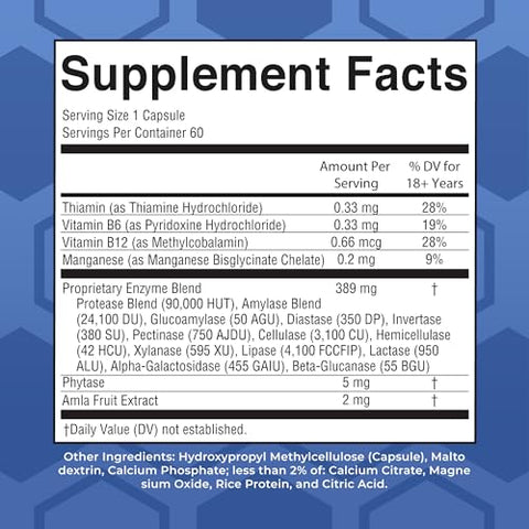Maryruth'S Maryruth Organics Ultra Digestive Enzymes Capsules Up To 2 Month Supply Supplement For Gut Health Support Digestion & Immune Support With Amylase Lipase & Lactase Vegan 60 Count
