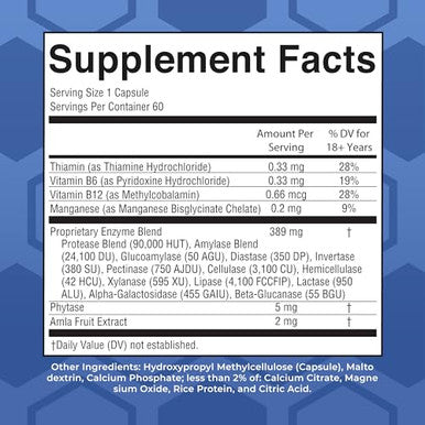 Maryruth's Ultra Digestive Enzymes 60 Count