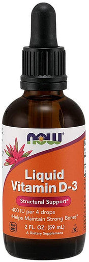 Now Foods Liquid Vitamin D-3, 1,000 IU per drop 1 fl oz, 30 ml