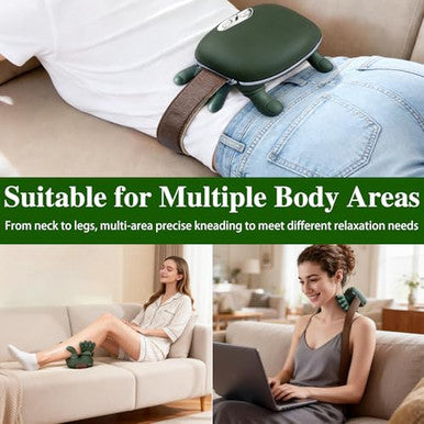 Dybyss Bionic Hand Neck And Shoulder Massager With Heat Shiatsu Kneading Trapezius Muscle Massager Cordless Portable Full Body Massage Device For Office Workers & Parents