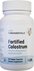 4Life - Fortified Colostrum - Bovine Colostrum Veggie Capsules for Immune Absorptive Respiratory and Brain Function Support with Lactoferrin Lactalbumin and Milk Fat Globule Membrane - 60 Capsules