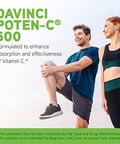 Davinci Labs Potenc 500 Dietary Supplement To Support Immune System Function & Collagen Health With Vitamin C Calcium Magnesium Potassium And More Vegetarian Gluten 90 Tablets