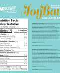 No Sugar Joybar Collagen Bar Chocolate Peanut Butter 0G Sugar 14G Protein Nourish Inside & Out Low Calorie High Protein Snack Supports Skin Hair Nails & Joint Health 12 Pack
