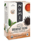 Numi Organic Tea Breakfast Blend 18 Count Box of Tea Bags Black Tea (Packaging May Vary)
