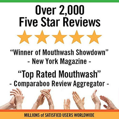TheraBreath Fresh Breath Oral Rinse Mild Mint Fights Bad Breath Certified Vegan Gluten Free and Kosher 473ml