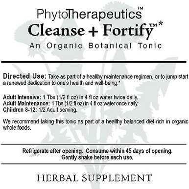 Maine Medicinals Cleanse Fortify Organic Liver Detox and Kidney Cleanse with Adaptogens USDA Certified Organic
