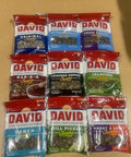 DAVIDs Sunflower Seeds, Assorted Flavors, Variety Pack 5.25 Oz Bags, 9 Count