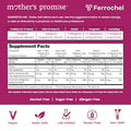 Mother'S Promise Organic Liquid Iron Supplement For Women Men & Kids With Vitamin C | Sugar Free Natural Berry Flavor Non Constipating Vegan Ferrochel Iron Supplements For Healthy Blood Prenatal & Postnatal