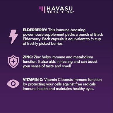 Sambucus Black Elderberry Capsules Immune Support Supplement For Adults 400Mg Of Extract Per Serving For Overall Wellness Vegetarianfriendly Nongmo Unflavored 60 Count 2 Month Supply