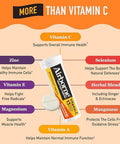 Airborne 1000Mg Vitamin C With Zinc Effervescent Tablets Immune Support Supplement With Powerful Antioxidants Vitamins A C & E 20 Fizzy Drink Tablets Zesty Orange Flavor