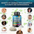 Best Magnesium Glycinate with Ashwagandha and LTheanine 14 in 1 Supplement 60 Capsules 3 Bottle
