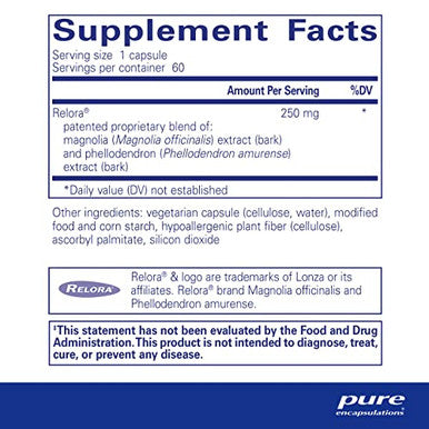 Pure Encapsulations Relora 60 vcaps