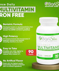 Barislim Once Daily Bariatric Multivitamin Capsule - Iron- Formula - Bariatric Vitamin And Supplement For Post Surgery, Including Gastric Bypass And Gastric Sleeve 90-Day Supply