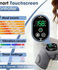Gvmsor Cordless Knee Brace With Massage And HeatKnee Massager For Pain ReliefKnee Wrap Massager For ArthritisGrey