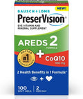 Preservision Eye Vitamin & Mineral Supplement Areds 2 Formula + Coq10 2In1 Health Benefits 100 Softgels (2 Per Day) Pack Of 2