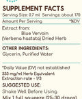 Blue Vervain B120 (2pcs) Alcohol-Free Herbal Extract Tincture, Concentrated Liquid Drops Natural Blue Vervain (Verbena Hastata) Dried Herb (2x4 fl oz)