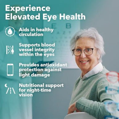 Lifeseasons Visibilit With Bone Densit Eye Health & Vision Support Supplement Lutein Chromium Carrot Root Bilberry Ginkgo Biloba Grape Seed Extract Lycopene Vitamin A& More 120 Capsules