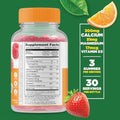 Lifeable Turmeric Curcumin Kids + Calcium Magnesium Kids Gummies Bundle Great Tasting Vitamin Supplement Gluten Gmo Chewable Gummy