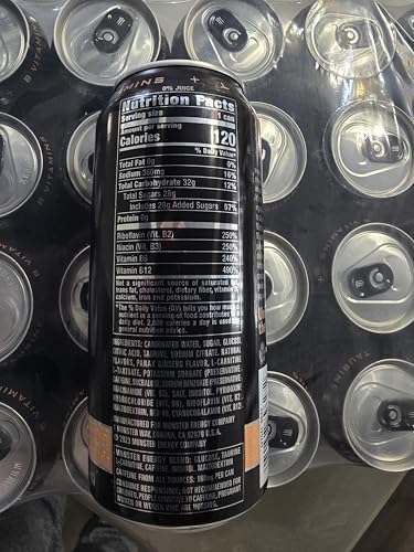 Monster Reserve Peaches N' Cream Energy Drink, 16 fl oz, Pack of 24 Cans