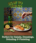 HASSY Extra Virgin Avocado Oil Premium Flavor for Dressings, Drizzling & Finishing - Non-GMO, 17.2 fl oz, 510 ML - Created by Avocado Farmers in Mexico - 100% Pure Cooking Oil