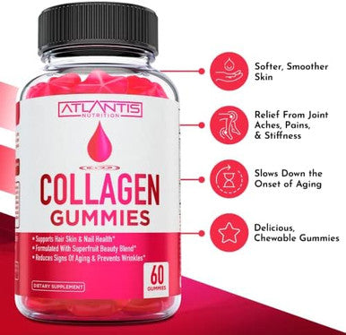 Atlantis Nutrition Collagen 60 Gummies + Magnesium 60 Gummies