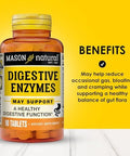 Mason Natural Digestive Enzymes With Prebiotics & Probiotics Supports Digestive Health & Gut Balance 90 Tablets